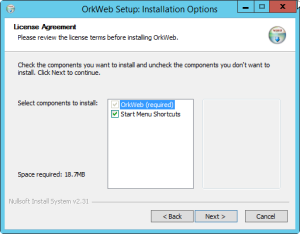 OrkWeb install